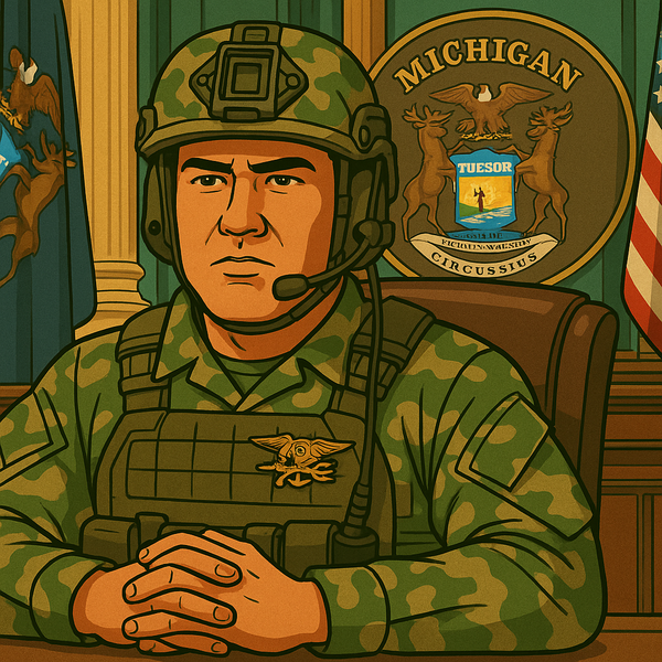 Navy Seal Eyes Michigan Congressional Seat, DOGE Cancellations with HR, Marine Corps Criminals, Recent Jewish Museum Attack, and more.